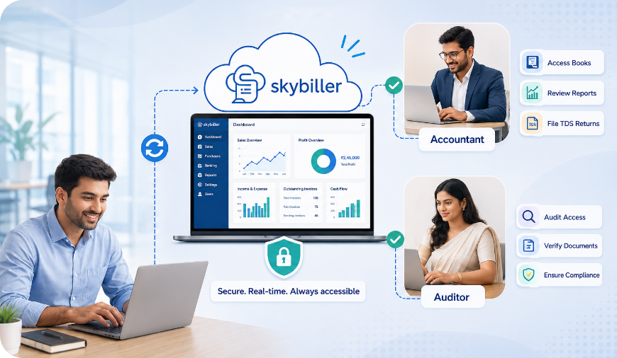Easy Access for Accountant & Auditor – Secure cloud access for accountants, auditors, and consultants